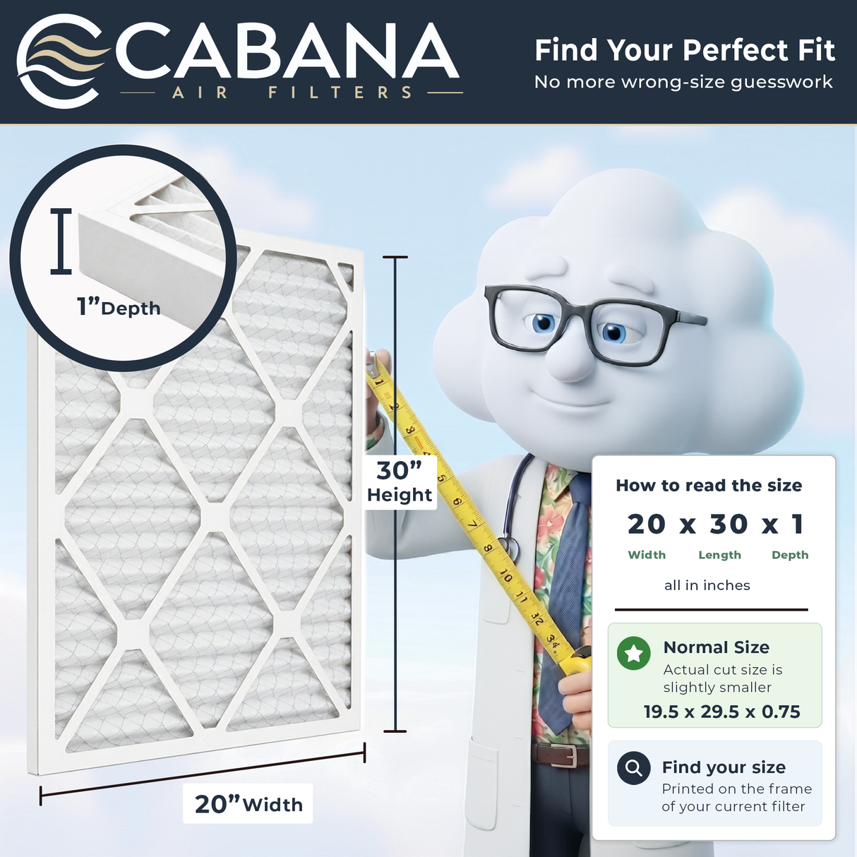 Cabana Filters MERV 5 Air Filter