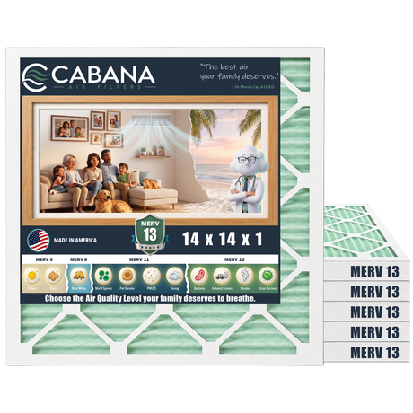 Cabana MERV 13 14x14x1 6-pack