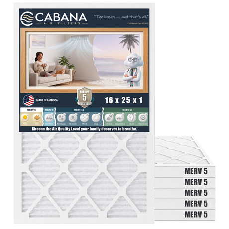 Cabana MERV 5 16x25x1 6-pack
