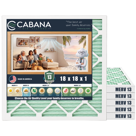 Cabana MERV 13 18x18x1 6-pack