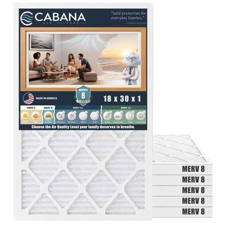 Cabana MERV 8 18x30x1 6-pack