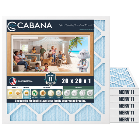 Cabana MERV 11 20x20x1 6-pack