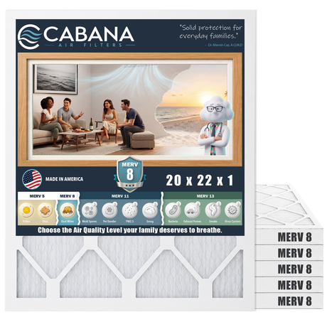 Cabana MERV 8 20x22x1 6-pack