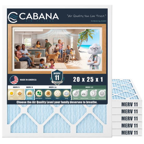 Cabana MERV 11 20x25x1 6-pack