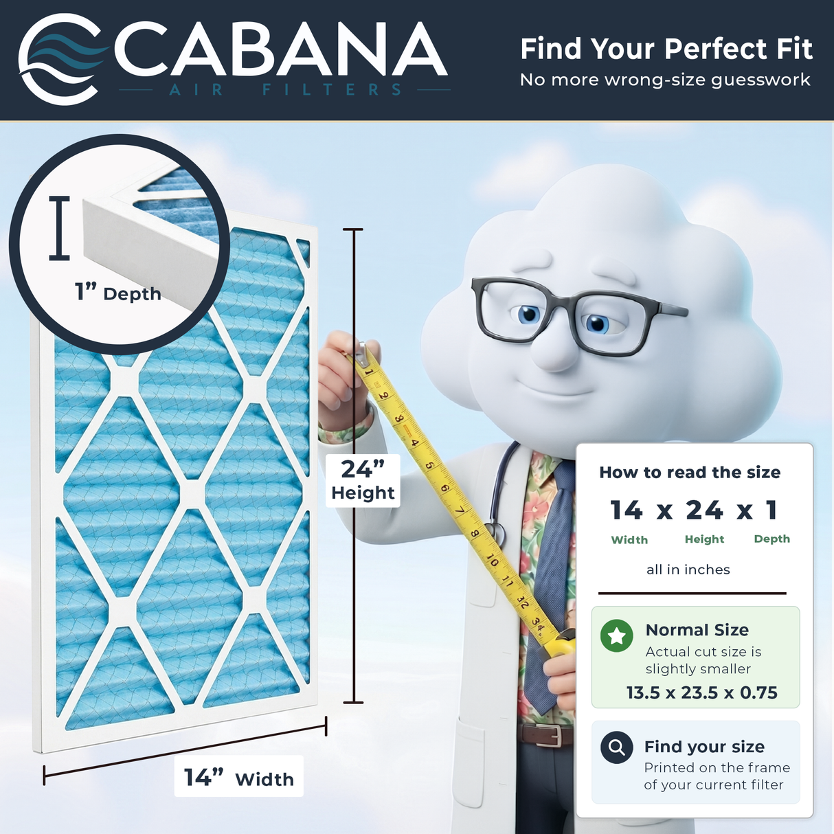 Cabana Filters MERV 11 Air Filter