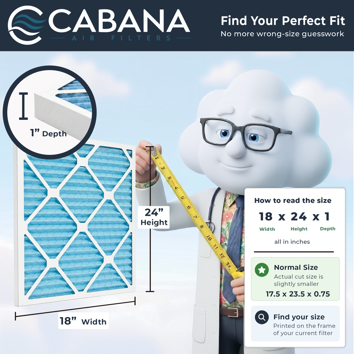 Cabana Filters MERV 11 Air Filter
