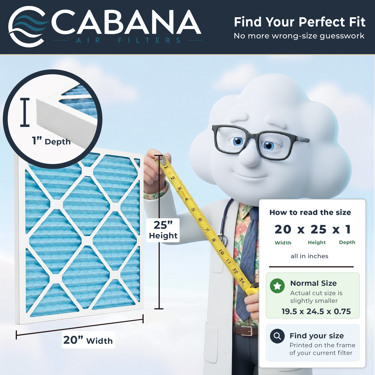 Cabana Filters MERV 11 Air Filter