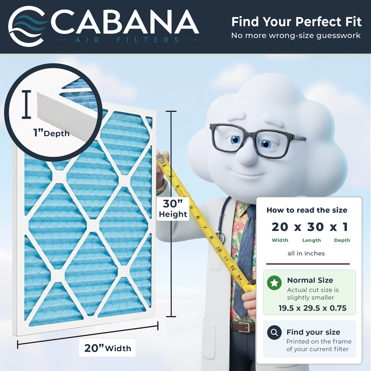 Cabana Filters MERV 11 Air Filter