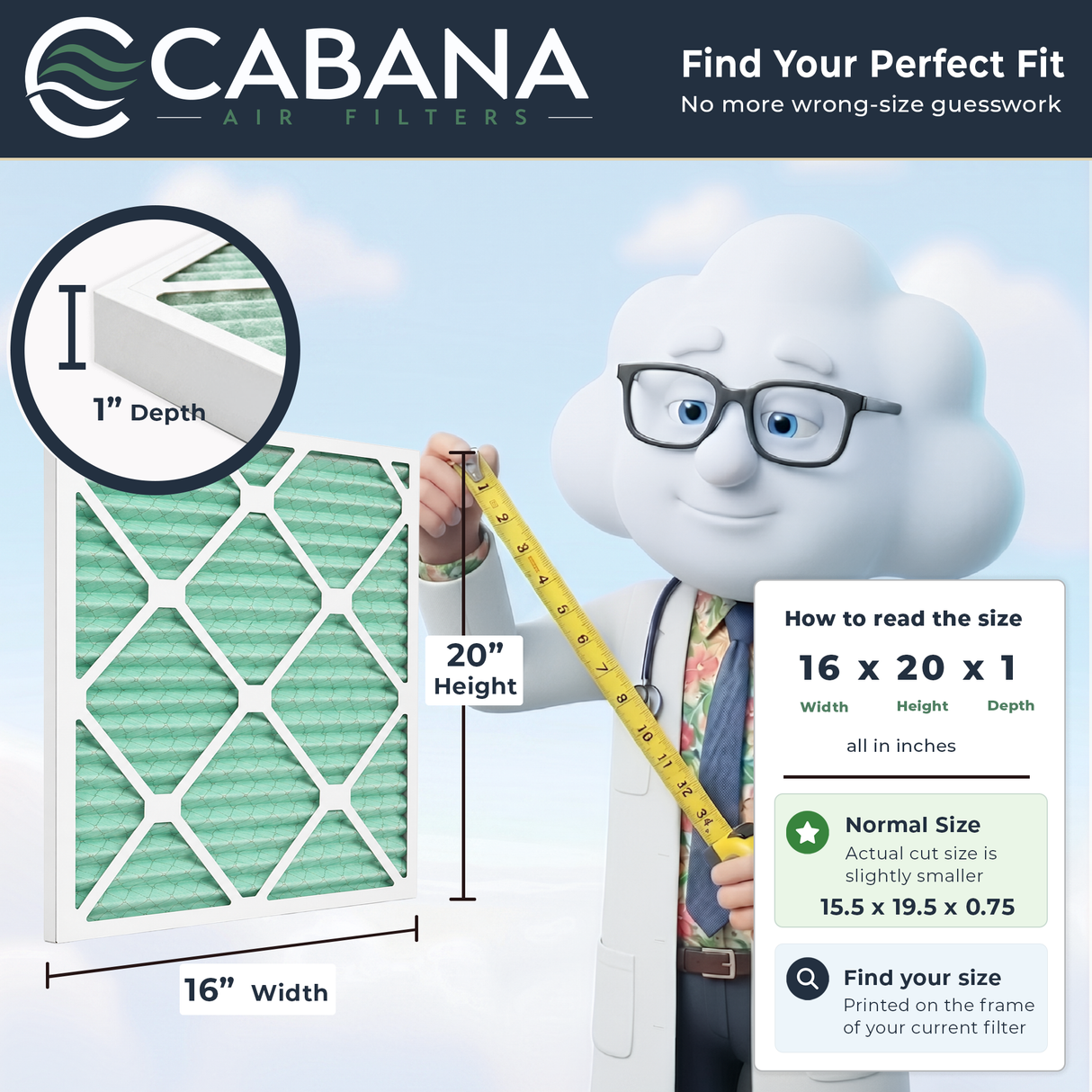 Cabana Filters MERV 13 Air Filter