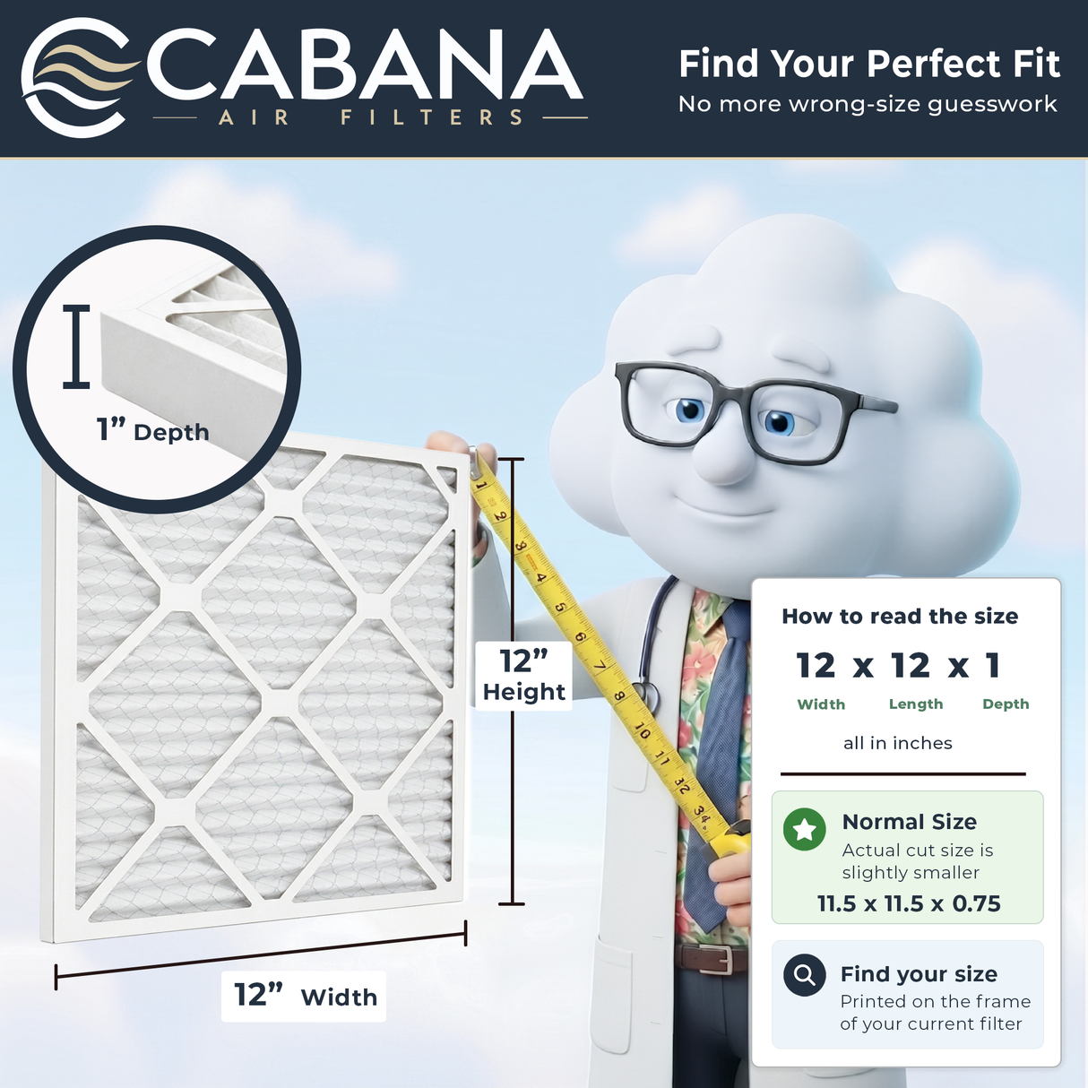 Cabana Filters MERV 5 Air Filter