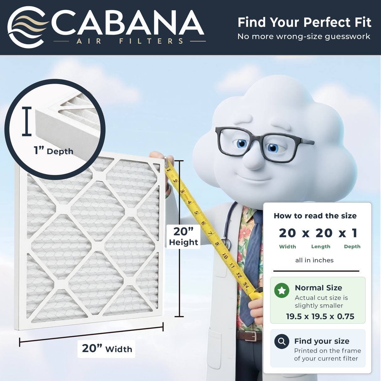 Cabana Filters MERV 5 Air Filter