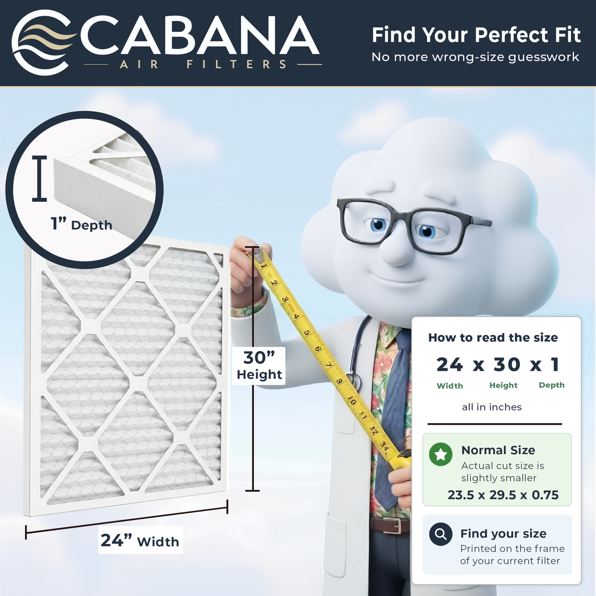 Cabana Filters MERV 5 Air Filter